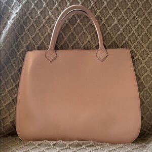 Serapian Milano Blush Bag with stunning purple interior